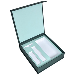 Custom High Quality <b>Magnetic</b> Rigid Gift <b>Box</b> for High-End Cosmetics Sponge Lined with Eye Cream Face Cream Direct From Factory - Product Image 1