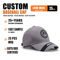 Gorra de béisbol ajustable con parche circular estructurado de moda, decoración de tira con letras bordadas