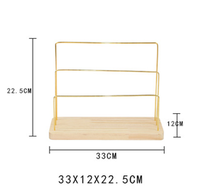 Wooden Necklace Jewelry Display Stand Holder Rack <strong>Hanger</strong> for Earrings <strong>Bangle</strong> Necklace Stand Storage Jewelry Organizer Showcase - Product Image 3
