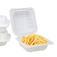 DREAMGO Boîte à lunch américaine jetable pour restauration rapide à emporter avec logo personnalisé, boîte à lunch jetable pour restaurant