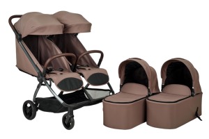 Poussette double premium côte à côte |   Conception auto-pliable et autoportante pour 2 bébés |   Certifié EN1888 - Product Image 5