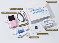Perceuse à ongles rechargeable professionnelle Efile avec poignée de moteur sans balais 45000 tr/min vitesse maximale USB/batterie/prise américaine pour une utilisation en salon