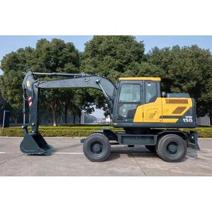 Excavatrice sur roues de 15 tonnes HW150 avec essieux motrices et boîte de vitesses de renommée - Product Image 3