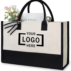 Thời trang cá nhân imaiwill mua sắm bãi biển Phù Dâu Quà Tặng thêu ban đầu Carry-on Canvas Tote Túi tùy chỉnh in logo - Product Image 1