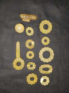 Lote de Anillos de Fluorita Natural, Especímenes Minerales para Colección de Cristales y Exhibición de Joyería - Product Image 2