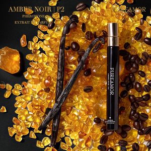 Perfume con Feromonas PUREAMOR para Mujer, Amber Noir Eau de <span class=keywords><strong>Parfum</strong></span>, Aroma a Vainilla de Larga Duración, 30% de Alta Concentración, Tamaño de Viaje - Product Image 4