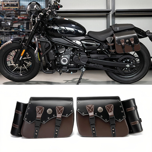 Borsa Posteriore Retrò per Moto Cruiser <span class=keywords><strong>Royal</strong></span> <span class=keywords><strong>Enfield</strong></span>, Borsa da Sella per Attrezzatura e Utensili per Moto Elettriche - Product Image 6