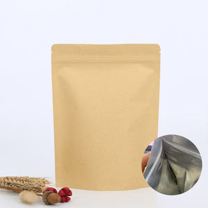 Bolsa <span class=keywords><strong>de</strong></span> <span class=keywords><strong>Papel</strong></span> Kraft Ecológica Marrón <span class=keywords><strong>de</strong></span> 13*21+4cm, Impermeable, con Cierre <span class=keywords><strong>de</strong></span> Cremallera Aluminizado, <span class=keywords><strong>para</strong></span> Envasado <span class=keywords><strong>de</strong></span> Alimentos como Sushi, Ensaladas y Especias - Product Image 1