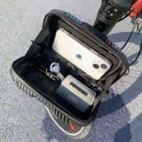 Casing penyimpanan kursi belakang, ransel sepeda PC ABS keras terlaris, casing penyimpanan kursi belakang tahan air untuk helm dan perlengkapan untuk perjalanan