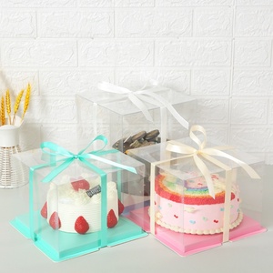wholesale price clear Transparent Plastic Cake Box
