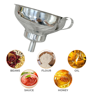 <span class=keywords><strong>Imbuto</strong></span> per Conserve in Acciaio Inox <span class=keywords><strong>a</strong></span> Bocca Larga con Filtro per Barattoli Larghi e Regolari, Utensile da Cucina - Product Image 5