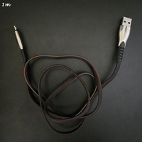 Alliage de zinc queue de poisson nylon tressé transfert de données de charge rapide V8 Android câbles micro USB