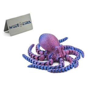 Jouets anti-stress pour enfants et adultes, animaux en acier inoxydable imprimés en 3D, pieuvre colorée à chaîne articulée - Product Image 2