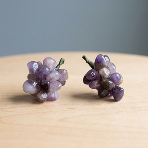 Colgantes de Ágata en Forma de Uva, Plata, Estilo Clásico, Piedra Natural, Dijes con Forma de Fruta, Lindos y Temáticos, para Aniversario, Uso Diario, Unisex - Product Image 2