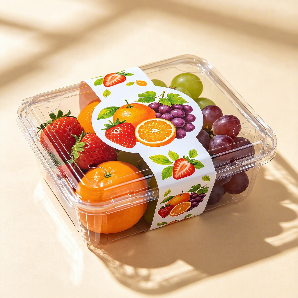 Custom Printed Holographic Anti-Counterfeit Eco-Friendly Self-Adhesive Waterproof Food Packaging Stickers For Fruit & Seeds
