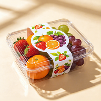 Autocollants personnalisés holographiques anti-contrefaçon écologiques en papier adhésif pour emballage alimentaire - Étiquettes imperméables Or Riz Graines Fruits
