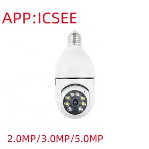 Trong nhà hai cách âm thanh 2MP V380 icsee Xmeye 360 độ PTZ CCTV bóng đèn <span class=keywords><strong>camera</strong></span> với tầm nhìn ban đêm Mini CMOS cảm biến thẻ nhớ hỗ trợ - Product Image 4