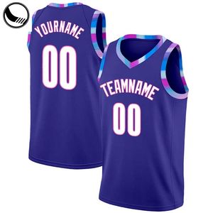 Çizgili Atlet Ucuz Çift Taraflı Numaralı Retro Özel Açık Mavi Nefes Alabilen %100 Polyester Çocuk Basketbol Forması - Product Image 3