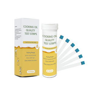 Kit de <span class=keywords><strong>test</strong></span> d'<span class=keywords><strong>huile</strong></span> pour <span class=keywords><strong>friteuse</strong></span> alimentaire, plage de <span class=keywords><strong>test</strong></span> basse, 0,5-4,0 mg/L, bandelettes de <span class=keywords><strong>test</strong></span> pour le service alimentaire, 30 pièces - Product Image 1
