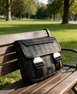 Nuova Borsa a Tracolla da Uomo in PU Stampato Stile Retrò di Lusso, Borsa a Tracolla Casual alla Moda, Elegante Borsa Antifurto - Product Image 2
