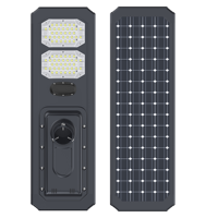 Lampe solaire LED pour cour, lumière murale solaire extérieure étanche IP65, lampadaire solaire à détecteur de mouvement pour jardin