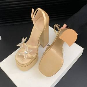 Talons Femme Sexy Chunky Custom Logo High <b>Platform</b> <b>Heels</b> for Women - Product Image 3