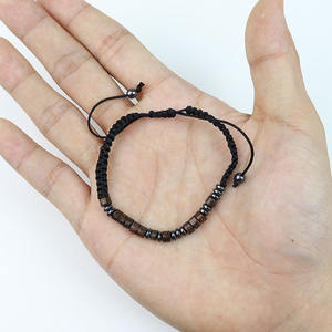 Pulsera <span class=keywords><strong>de</strong></span> Piedra Natural con Código Morse, Pulseras Ajustables <span class=keywords><strong>de</strong></span> Piedras Preciosas Curativas para Regalo, Venta al por Mayor - Product Image 6