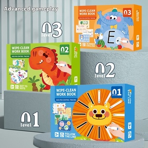 Montessori Preschool Learning Picture Book 52 Pages Reusable Toddler Handwriting Practice Tracing Letters Kids - Product Image 2