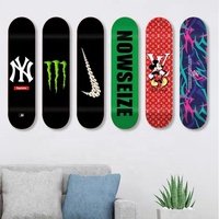 JIESEN Meilleure vente Planche de skateboard personnalisée à motifs, Décoration murale artistique pour l'affichage et la présentation de skateboards, Vente directe usine