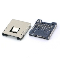 Connecteur de lecteur de carte mémoire 3-en-1 SD MMC MS, support de carte SIM à montage en surface haute température pour téléphone portable, MP3, GPS