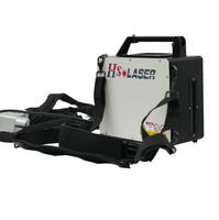 HS LASER 50W 100W máquinas de limpieza láser de pulso máquina de eliminación de pintura de madera láser de metal