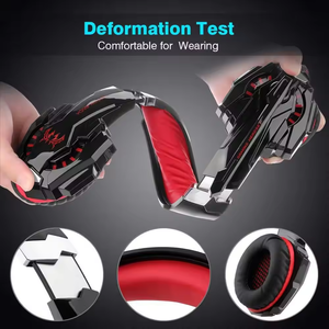 G9000หูฟังเพลงแบบมีสายหูฟังสเตอริโอ40มม. พร้อมไฟ LED แบบพกพาสำหรับเล่นเกม - Product Image 3