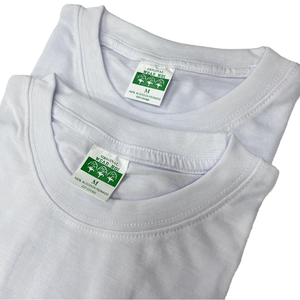 Factory Wholesale <strong>White</strong> 220g# Men's T-Shirt Short Sleeve Breathable Gym Wear Lightweight <strong>Plain</strong> <strong>Tee</strong> by Menswear Manufacturers - Product Image 4