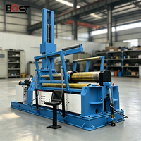 Mesin Pembengkok Plat Logam NJBOST / Mesin Roll Bending 4-Roll / Mesin Rendina Plat Cocok untuk Industri Isolasi Pipa