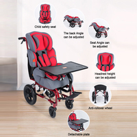 Fauteuil mobile pour enfants atteints de paralysie cérébrale, nouveau design, prix attractif, pour hôpital et usage domestique, 2-8 ans, fauteuil roulant manuel en aluminium