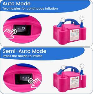 Comercial Pequeno Mini Ballon Air Blower <span class=keywords><strong>Inflator</strong></span> Plástico Manual Balão Mão Bomba Automática Máquina Elétrica Globos Bomba - Product Image 2