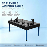 Table de soudage 3D robuste et flexible, plateforme de soudage en acier moulé anti-déformation, accessoires complets pour l'assemblage et le soudage en atelier