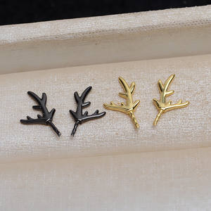 Accesorio DIY de Plata S925 Hecho a Mano con Perla Barroca, Cuernos de Ciervo y Baño de Oro de 14K, Soporte Vacío 4375 - Product Image 2