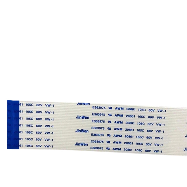 FFC FPC Cable Copper Conductor PVC Jacket 0.5mm Pitch 30 Pin 150mm Flexible for Computer LCD Screen