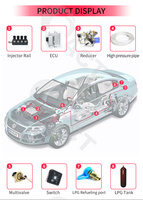 Kit de Conversión a Gas GLP ACT Autogas GDI de 4 Cilindros con Inyección Directa, Sistema de Motor de Combustible GDI, Kit de Conversión a Gas GNV