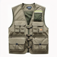 Chaleco de lona ropa de trabajo chaleco pesca caza Chaleco de hombre