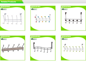 Mạ crôm dây kim loại trên cửa <span class=keywords><strong>5</strong></span> móc quần áo móc áo - Product Image 3