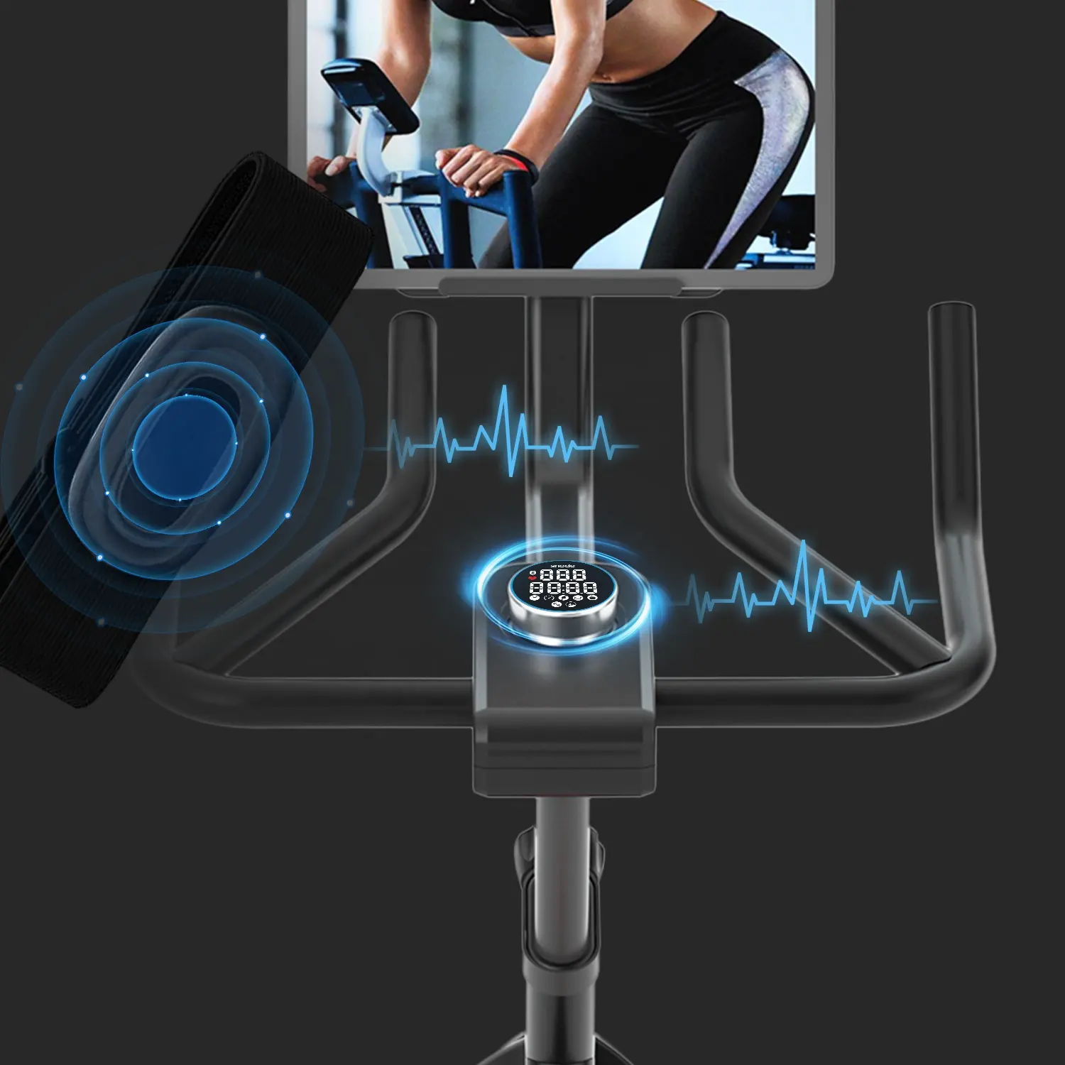 Advanced fitness bike 15kg volano bicicletta pesante cyclette fitness spinning bike con bluetooth