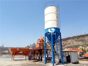 โรงงานผสมคอนกรีต HZS25 และโรงงานผลิตคอนกรีตพร้อมสายพานลำเลียงแบบสกรู มอเตอร์ไฟฟ้า ควบคุมด้วย PLC ยี่ห้อ XINYU รับประกัน 2 ปี ขาย - Product Image 2