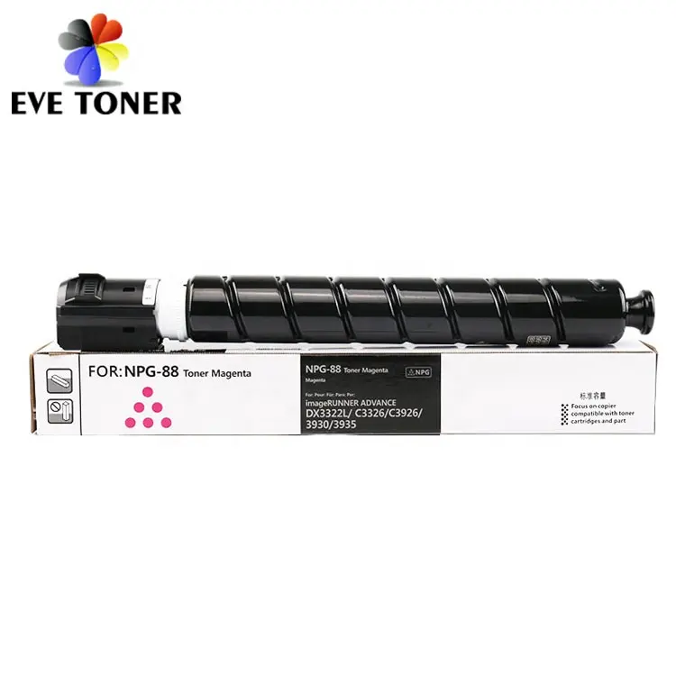 Görüntü RUNNER ADVANCE DX C3926 C3930 C3935 C-EXV64 3322L Toner kartuşu için Canon renkli Toner için yüksek kaliteli NPG88 3326