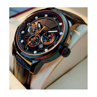 Montres mécaniques en acier pour hommes, design d'usine et personnalisation par lots, avec double calendrier et affichage 24 heures, pour marque privée