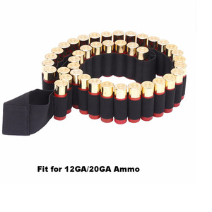 Cinturón de Almacenamiento Táctico de Camuflaje con 60 Bolsillos para Caza y Actividades al Aire Libre, Bolsas de Nylon para Balas de Calibre 12, Unisex, 145cm/55in, RA - Product Image 5