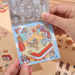 Libro de Colección de Paisajes en Miniatura, Pegatinas 3D para Casa en Miniatura, Manualidades para Aliviar el Estrés, Linda Casa Pequeña, Decoración Navideña - Product Image 5