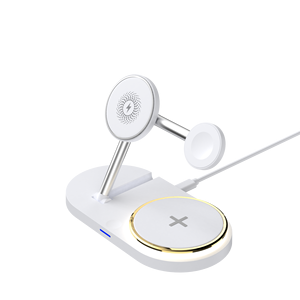 Station de charge magnétique sans fil 6-en-1 OEM avec charge rapide 15W et lampe LED pour <span class=keywords><strong>iPhone</strong></span>, téléphone, montre, écouteurs - Product Image 2