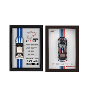 Modellino di <span class=keywords><strong>Auto</strong></span> Sportiva in Lega Metallica Versione Cornice Fotografica Simulazione 3D <span class=keywords><strong>Auto</strong></span> da Corsa - Product Image 1